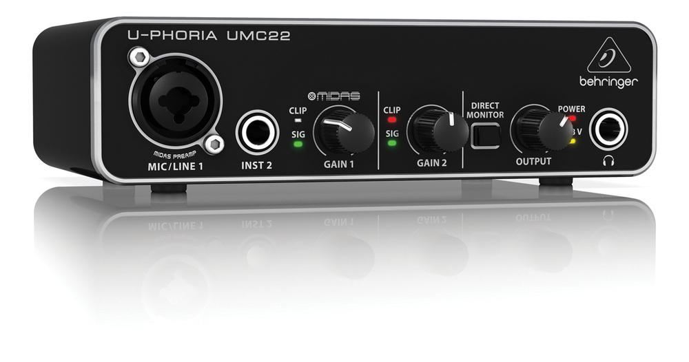 Behringer UMC22 U-PHORIA Audio Interface | Getinthemix.com