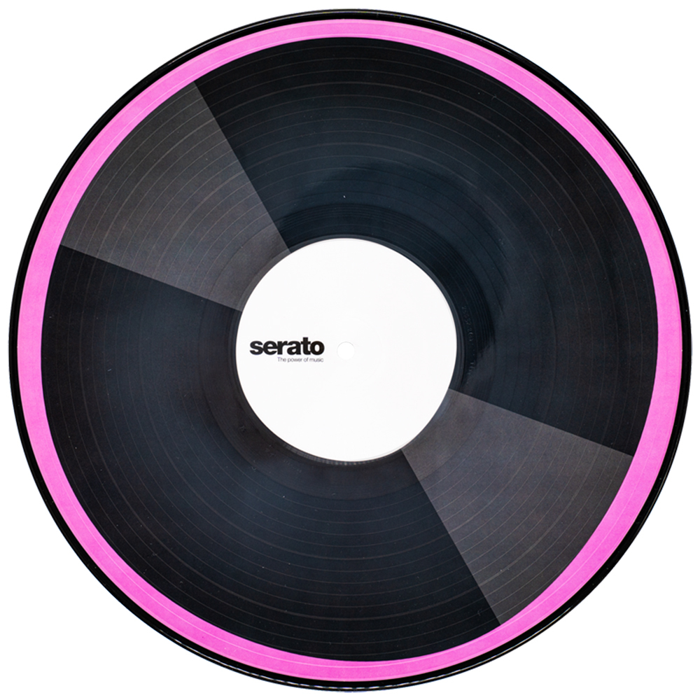 12 Pink Serato Control Vinyl (Pair)