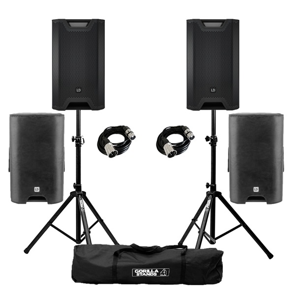 LD Systems ICOA 15A +Covers/Stands/Cables | getinthemix