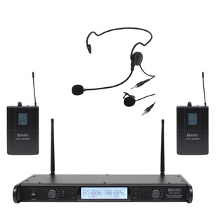 W Audio DTM 600 Twin Beltpack Diversity Microphone System 