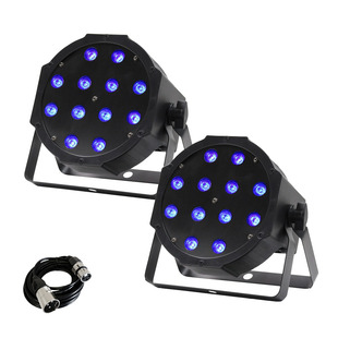 Equinox MaxiPar Tri MKII (Pair) + Cable Package