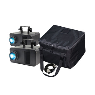 Equinox Axis 50W Gobo Flower (Pair) with DMX Cable + Free Bag