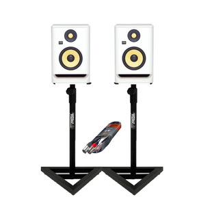 KRK RP5 G4 WN + Gorilla Studio Stands + Cable