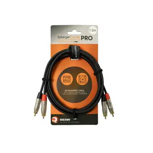 StageCore PRO iPRO250 REAN 2x Male RCA Plugs - 2x Male RCA Phono Plugs