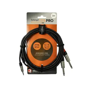 StageCore PRO iPRO170 3.5mm Mini Jack - 2x 6.35mm Mono Jacks 