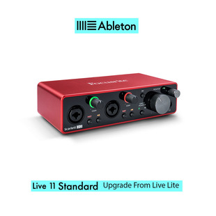 Focusrite Scarlett 2i2 3rd Gen w/ Live 11 Standard UPG from Live Lite