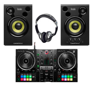 Hercules DJ Inpulse 500 + Monitor 42 w/ Headphones