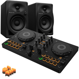 AlphaTheta DDJ-FLX2 + DM-40D Bundle