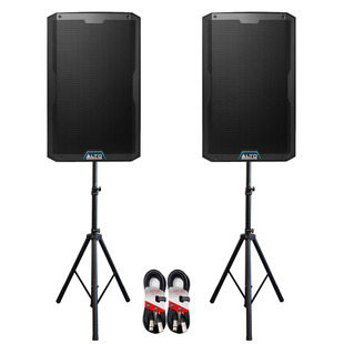 Alto TS412 (Pair) with Stands & Cables 