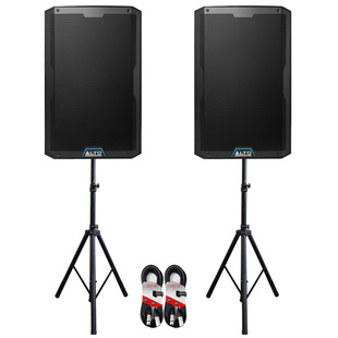 Alto TS415 (Pair) with Stands & Cables