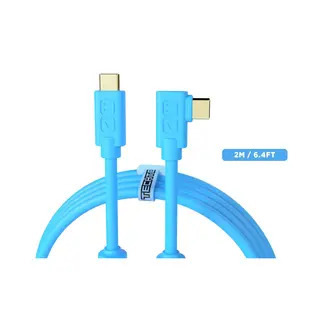 DJ Tech Tools Chroma Cable USB (C-C) Angled 2m (Blue)