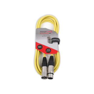 Stagecore XLR Male to XLR Female Yellow Cable