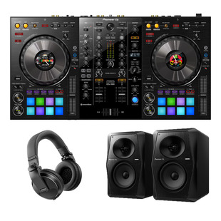 Pioneer DDJ-800 & VM-50 Monitors + Headphones