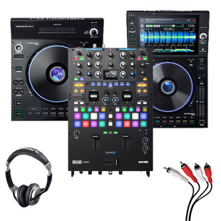 Denon LC6000 + SC6000 + RANE Seventy w/ Headphones + Cable