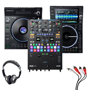 Denon LC6000 + SC6000M + RANE Seventy w/ Headphones + Cable