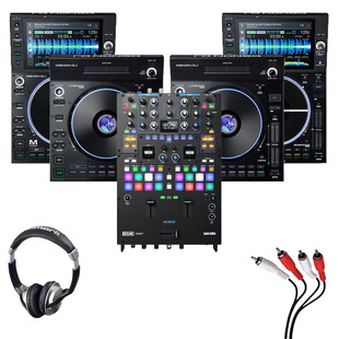 Denon LC6000 (x2) + SC6000M (x2) + RANE Seventy with Headphones + Cable