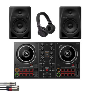 Pioneer DDJ-200 + DM-50D w/ Headphones + Cable