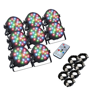Novopro Laser Par 3R (x8) w/ DMX Cables