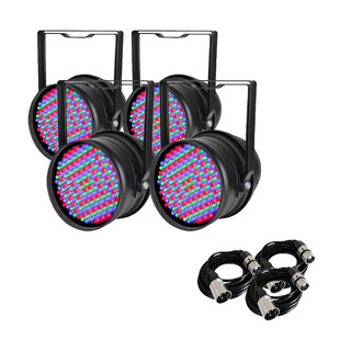 Equinox LED Par 64 (x4) w/ DMX Cables