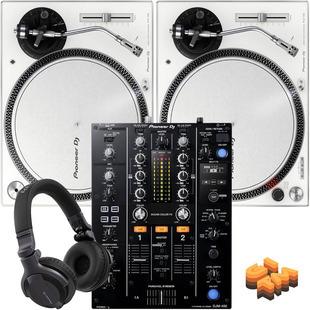 Pioneer PLX-500 (Pair)+ DJM-450 w/ Headphones + Cable