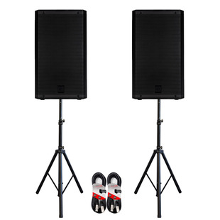 RCF ART 932-A (Pair) with Stands & Cables