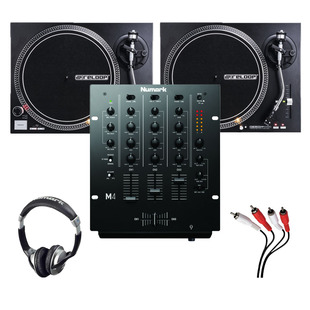 Reloop RP-4000 MKII Turntables & Numark M4 Black Mixer Package