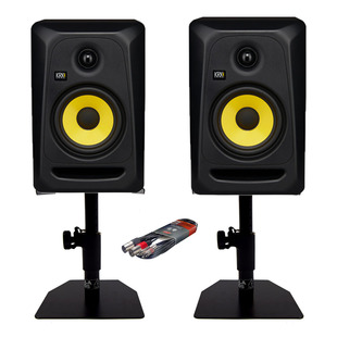 KRK RP5 Classic (Pair) w/ GSM-50 Stands + Cable