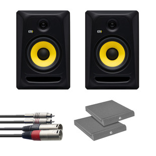 KRK RP8 Classic (Pair) w/ Isolation Pads + Cable
