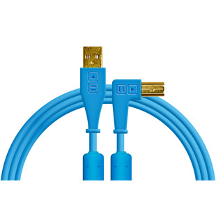 DJ TechTools Chroma Cable USB (A-B) Right Angled 1.5m Blue