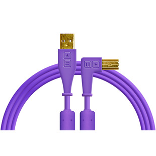 DJ TechTools Chroma Cable USB (A-B) Right Angled 1.5m Purple