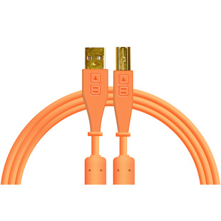 DJ TechTools Chroma Cable USB (A-B) Straight 1.5m Orange