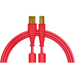DJ TechTools Chroma Cable USB (A-B) Straight 1.5m Red