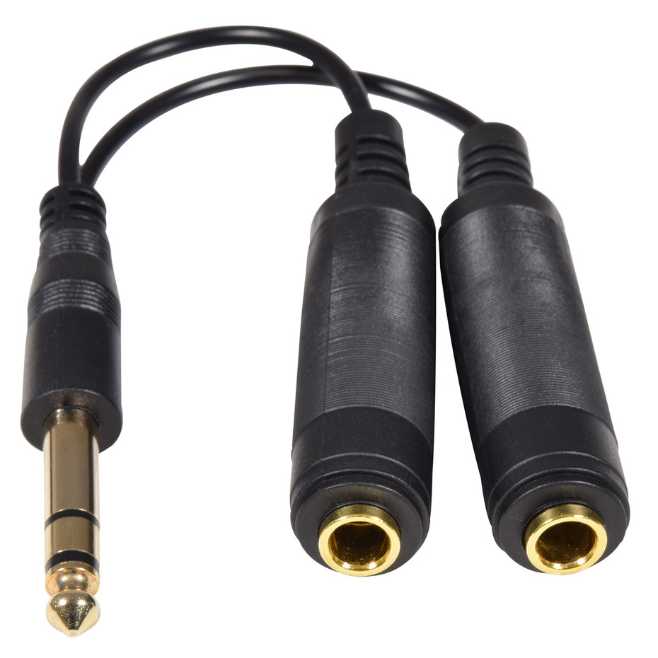 AV:Link 6.3mm Stereo Headphone/Audio Splitter Lead