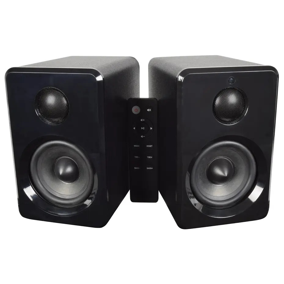 AV:Link Active Bluetooth Bookshelf Speakers Black
