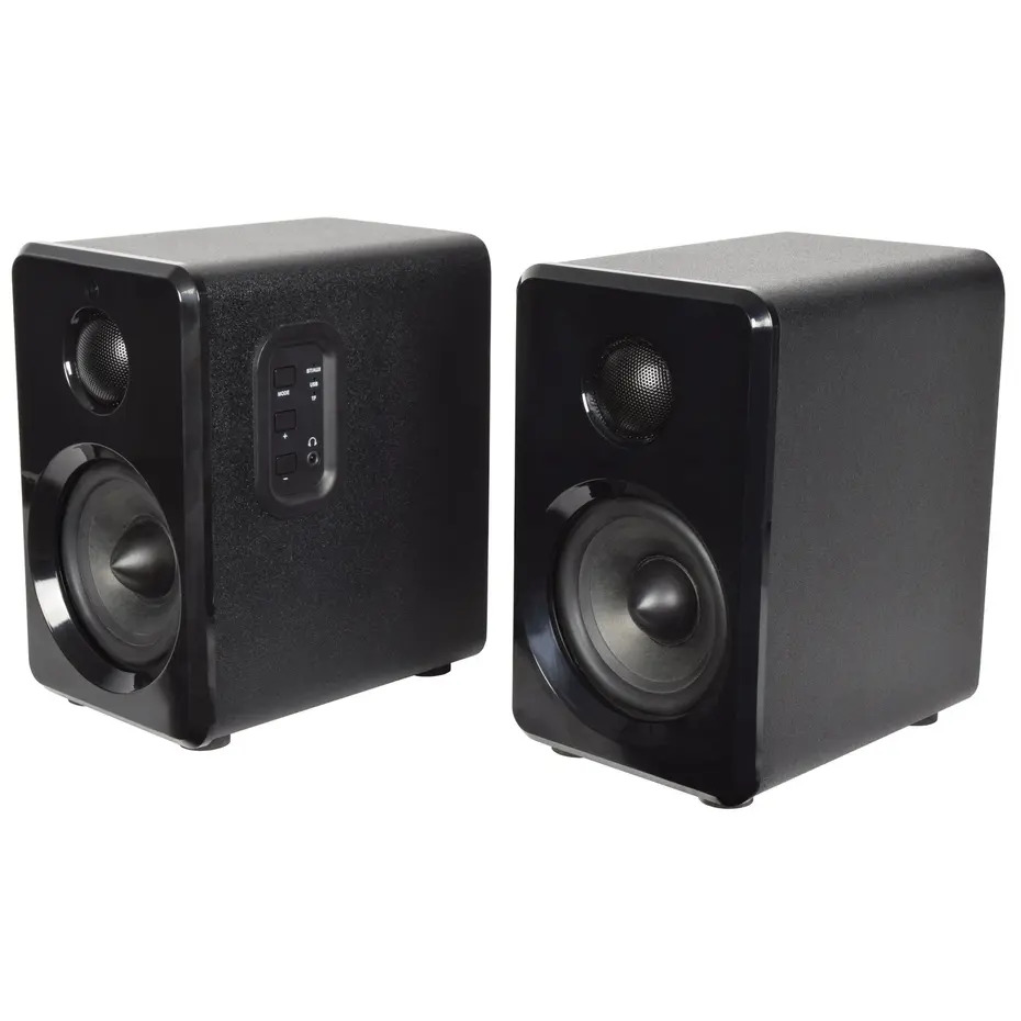 AV:Link Active Bluetooth Bookshelf Speakers Black