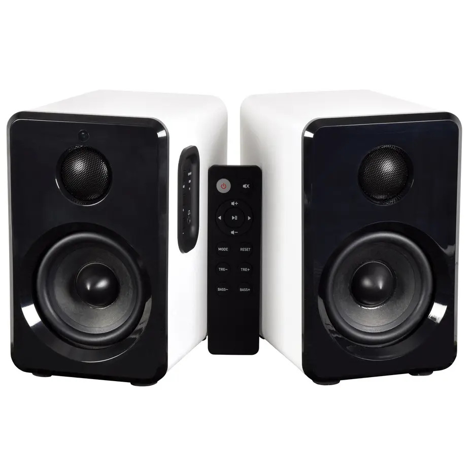 AV:Link Active Bluetooth Bookshelf Speakers White