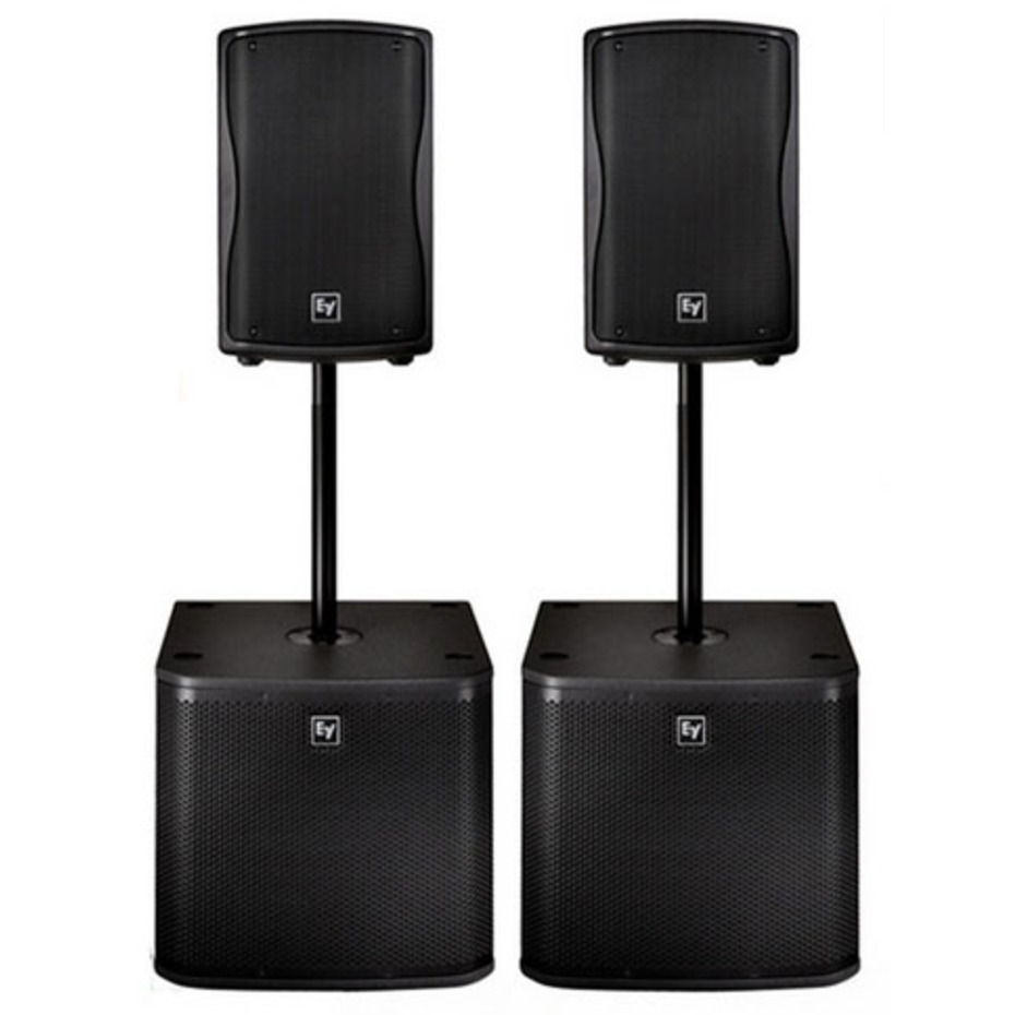 Electrovoice PA P.A. ZXA1-SUB ZXA1-90B ASP-1 8" Active Speaker 12" Subwoofer