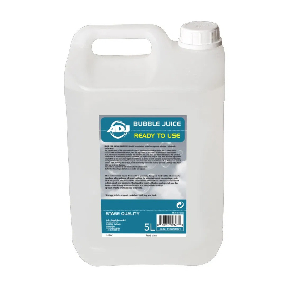 ADJ Bubble Juice Ready Mixed 5 Litre
