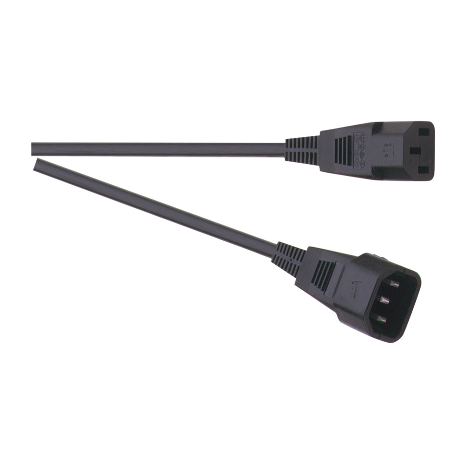 Eagle 3 Pin IEC Line Plug to IEC Line Socket Extension Lead 5m