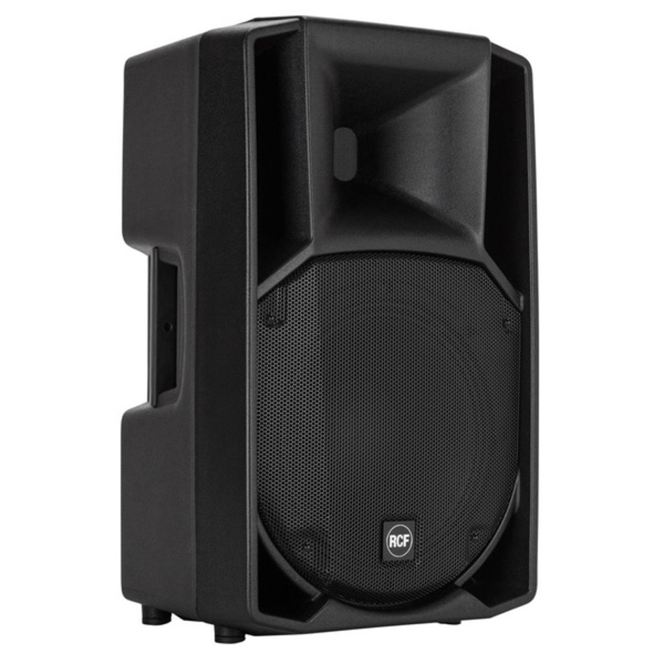 2x RCF Art 712-A MK4 PA Speakers with Stands & Cables