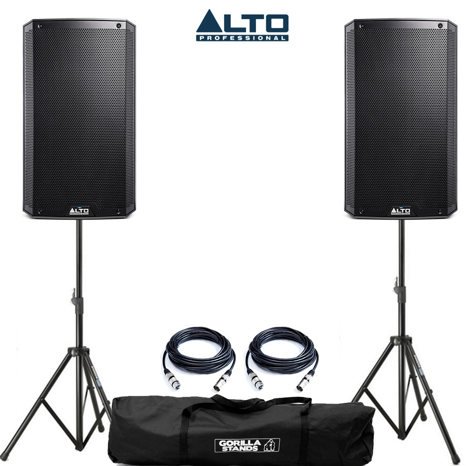 Alto TS312 with Stands & XLR Cables