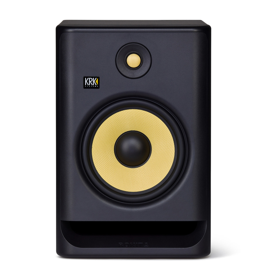 KRK Rokit RP8 G4 (Pair) with Desktop Studio Stands and Cable