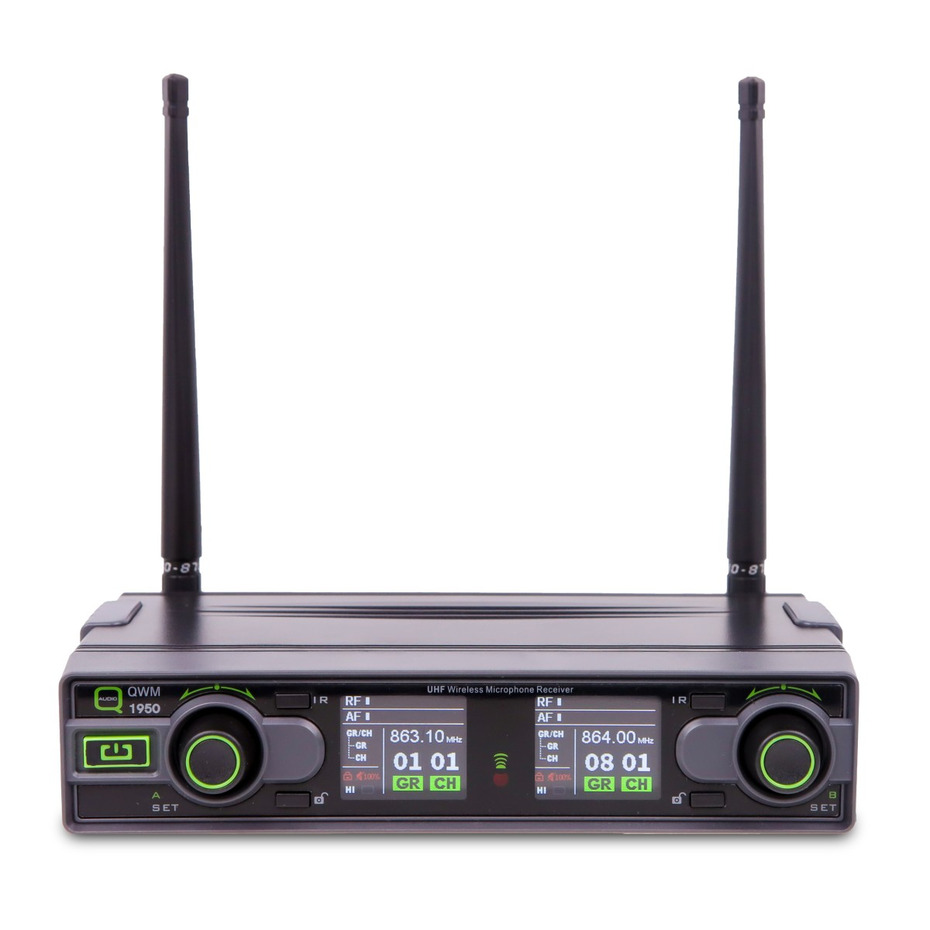 Q-Audio QWM 1950 HH Wireless Mic System (606 - 614MHz)