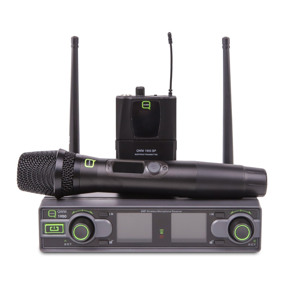 Q-Audio QWM 1950 HH + BP Wireless Mic System (863 - 865MHz - CH70)