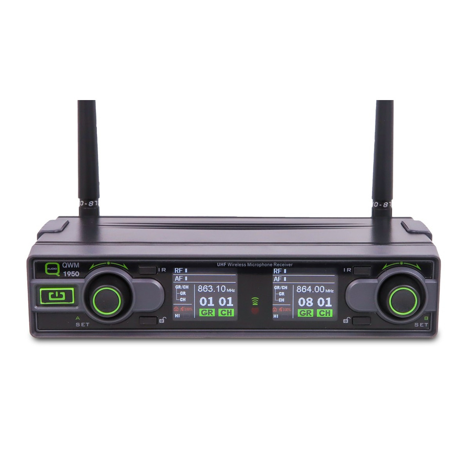 Q-Audio QWM 1950 HH + BP Wireless Mic System (863 - 865MHz - CH70)