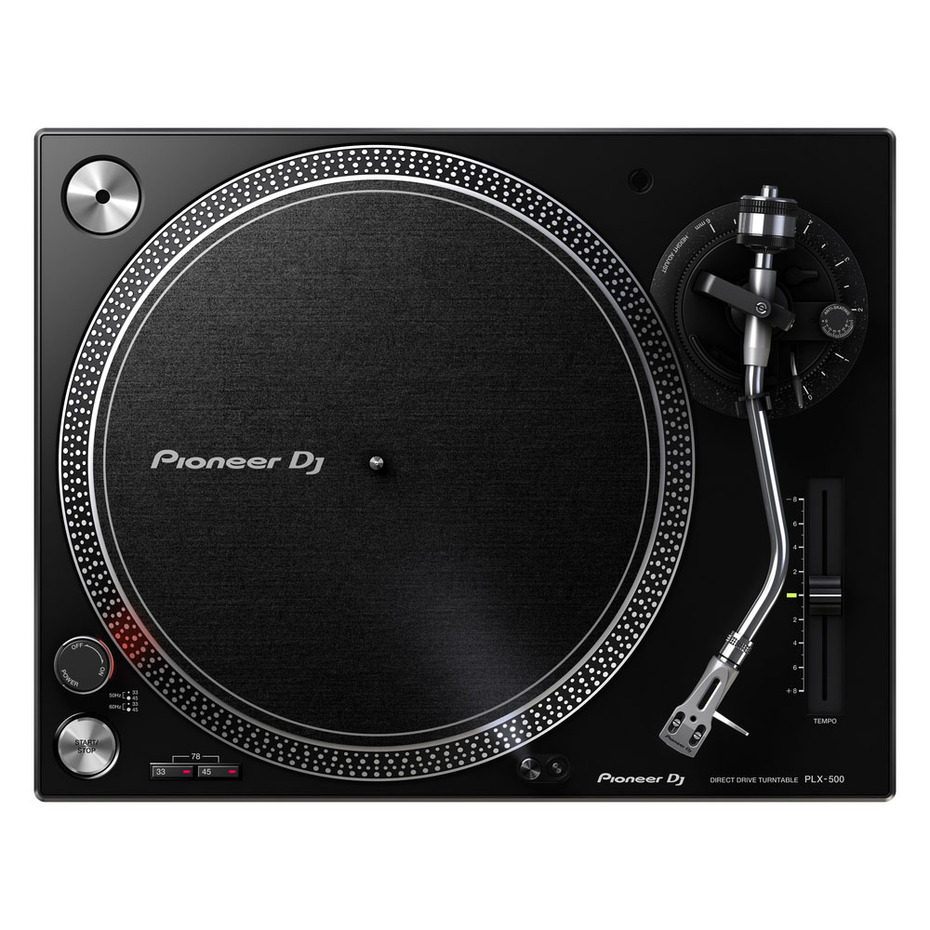 Pioneer DJ PLX-500 Essential Vinyl Package with DM-40 Speakers