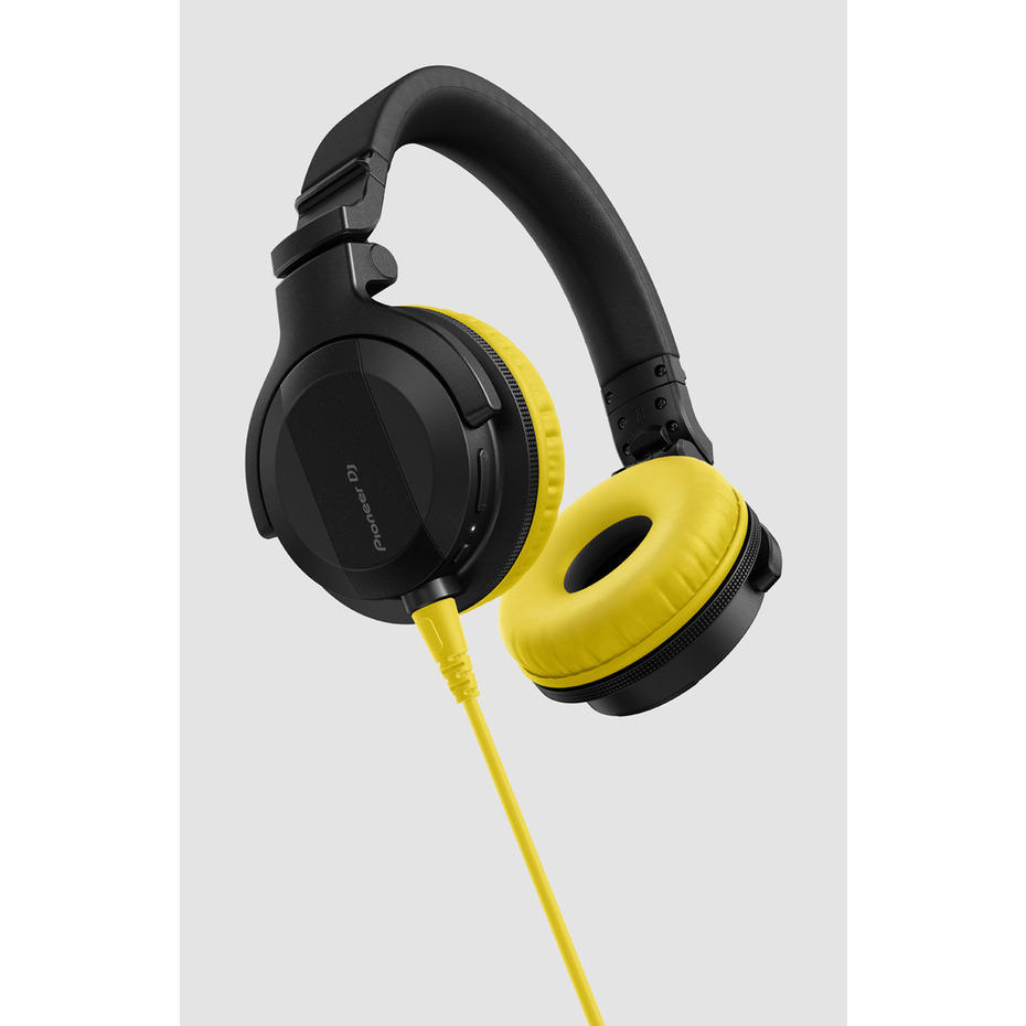 Pioneer HDJ-CUE1 Headphones With Yellow Accessory Pack