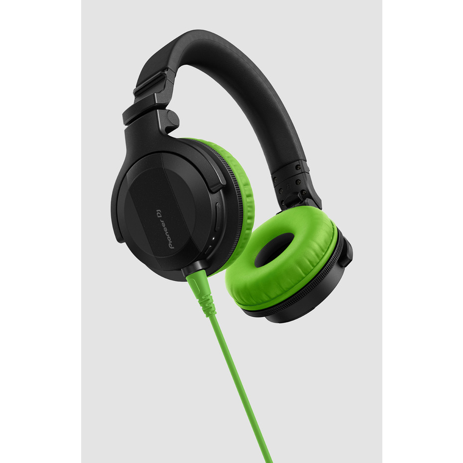 Pioneer HDJ-CUE1 Headphones With Green Accessory Pack