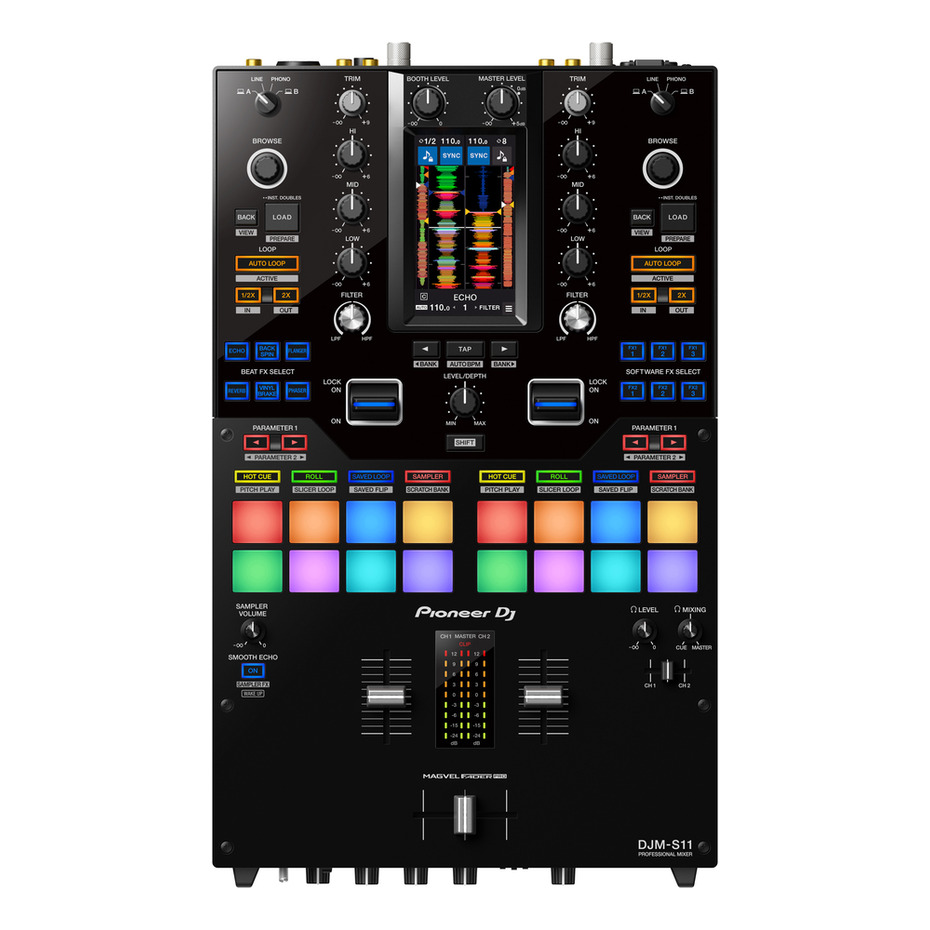Technics SL1200MK7 (Pair) + DJM-S11 Mixer w/ Headphones + Cable