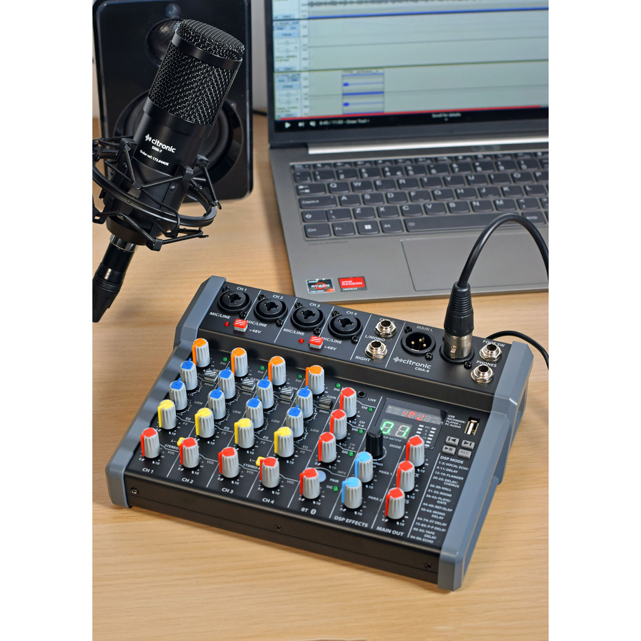 Citronic CMA-8 Compact USB Bluetooth Mixer